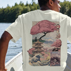 Fuji Blossom Oversized T-Shirt