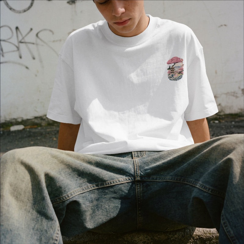 Fuji Blossom Oversized T-Shirt