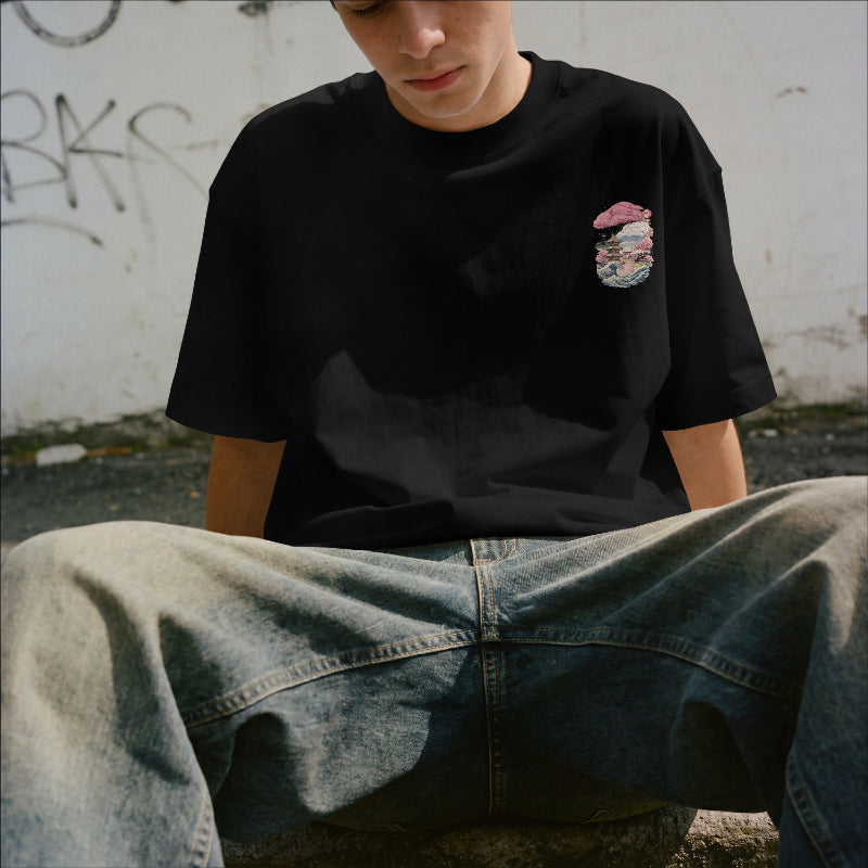Fuji Blossom Oversized T-Shirt