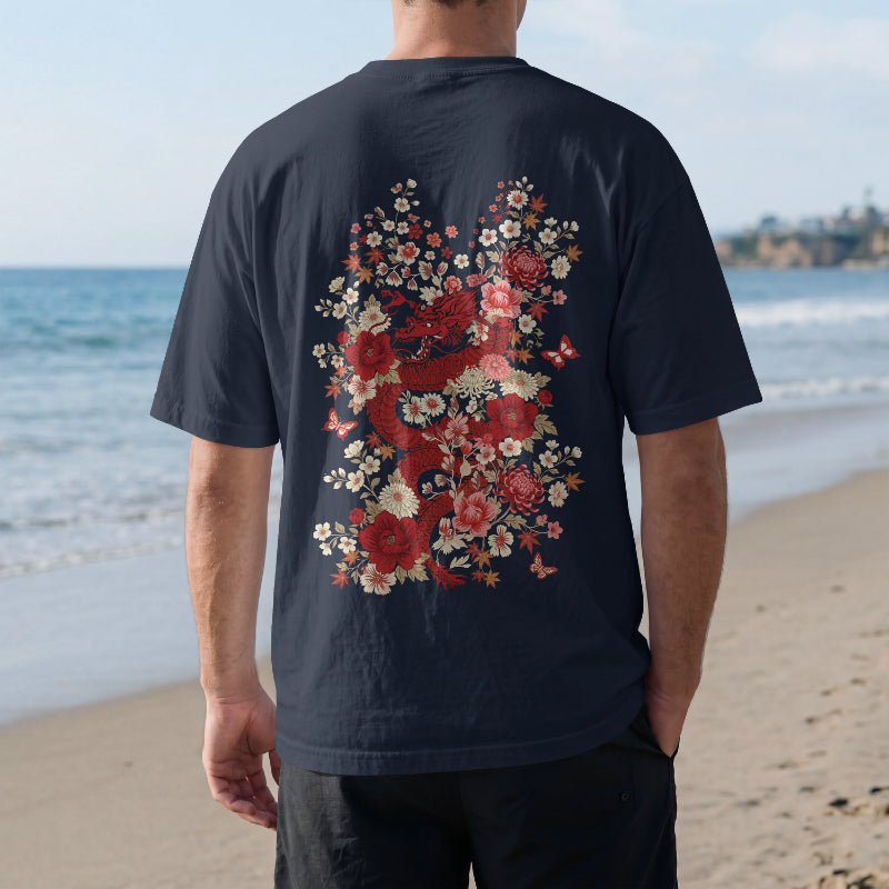Crimson Ryū Oversized T-Shirt