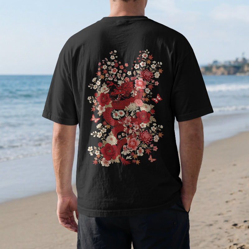 Crimson Ryū Oversized T-Shirt