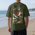 Crimson Ascension Oversized T-Shirt