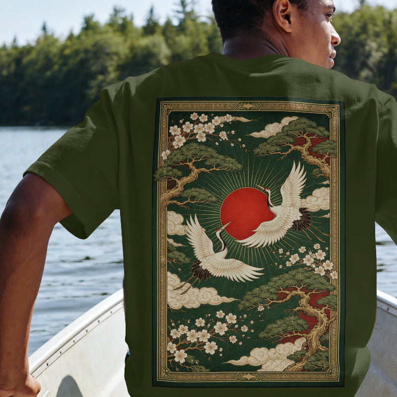 Crimson Ascension Oversized T-Shirt