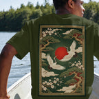 Crimson Ascension Oversized T-Shirt