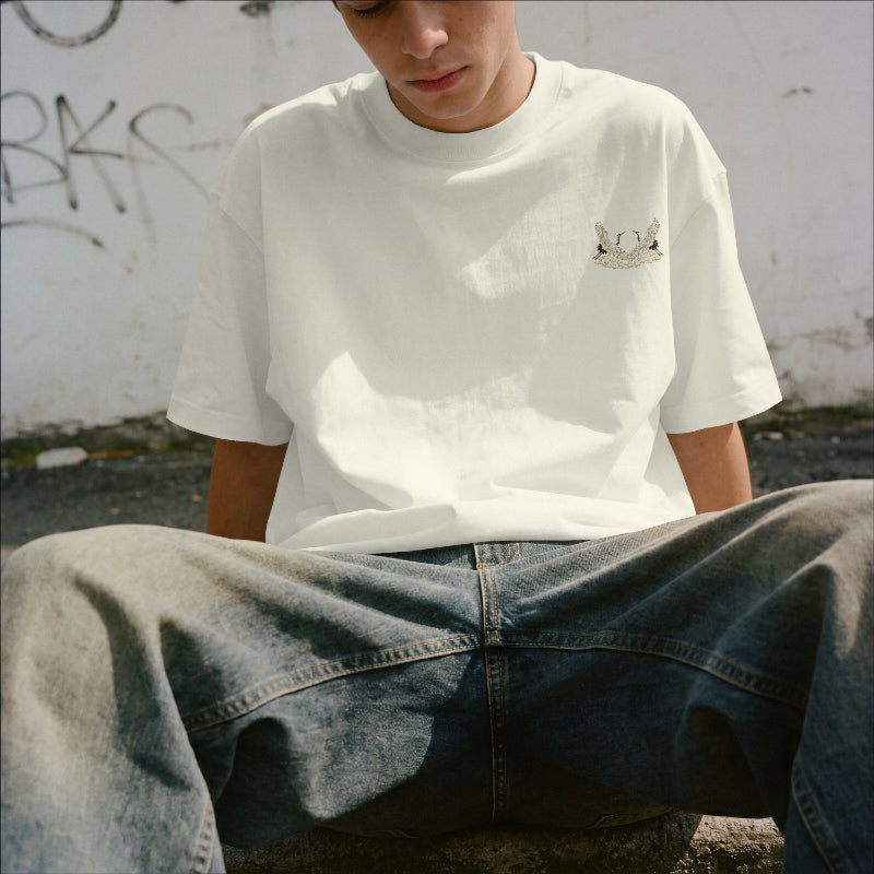 Crimson Ascension Oversized T-Shirt