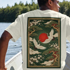 Crimson Ascension Oversized T-Shirt