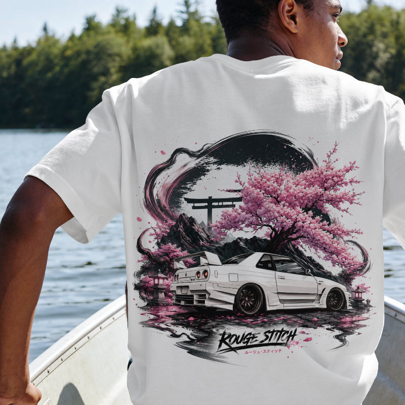 Sakura Skyline Oversized T-Shirt