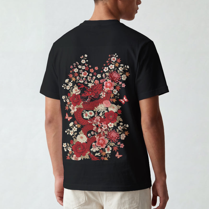 Blossom Fury Dragon T-Shirt