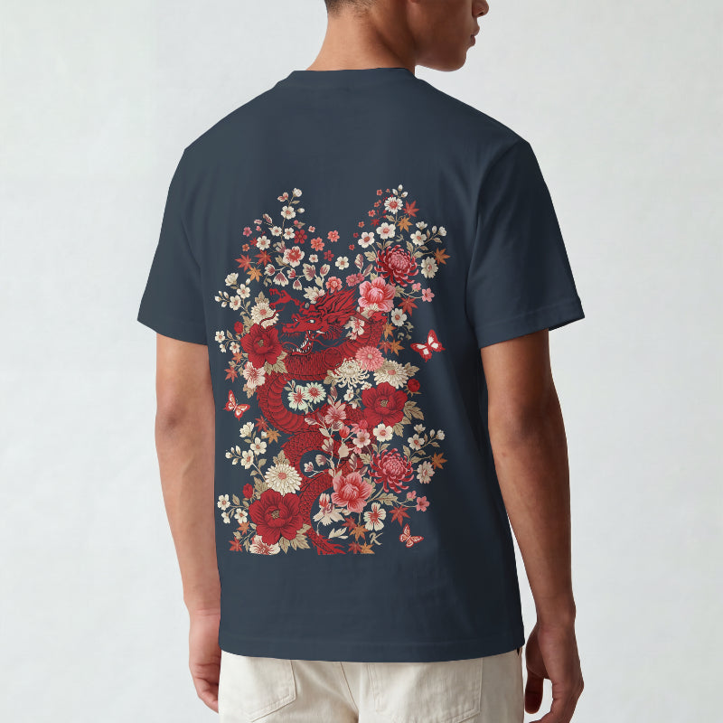 Blossom Fury Dragon T-Shirt